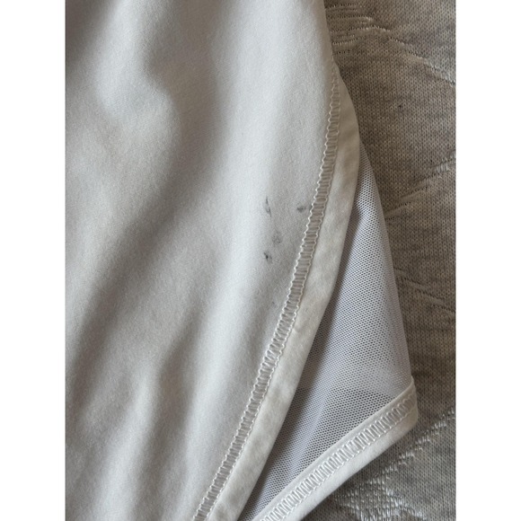 Lululemon Speed Up Shorts Womens Size 10 White Quick Dry Running Athletic Logo - Picture 3 of 8